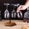 Soporte para Copas de Vino Transfronterizo Adornos para Gabinete de Vino Soporte para Copas Colgante de Estilo Europeo Fondo de Madera Soporte Invertido para Copas de Vino y Champán