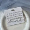 Pendientes Combinados de Moda Creativa Europeos y Americanos Transfronterizos Versátiles Set de Pendientes de Corazón Amor Diamante Accesorios para Mujer Venta al por Mayor