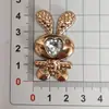 Dibujos Animados Dorado y Plateado Electrochapado Conejo Zanahoria Coche Vintage Accesorios Funda para Teléfono Zuecos Caja de Maquillaje DIY
