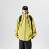 Ootd Chaqueta de una sola capa para exteriores para hombres y mujeres, Primavera y Otoño, Holgada, Cortavientos e Impermeable, Ropa de Montañismo para Parejas, Estilo de Montaña Moderno