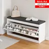 Banqueta para cambiarse los zapatos para la entrada de casa, zapatero abatible para propiedades de alquiler, banco integrado para zapatos en la entrada, zapatero para el pasillo