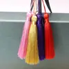 Punta de Colgar con Borla de Seda Suave para Hielo Vertical de 10 cm para Manualidades Decorativa Vintage de Alta Calidad Multicolor