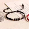 Mismo estilo que el Libro Rojo Pequeño Cuerda de Mano de Paz de Ágata para Parejas Estilo Ins Simple Pulsera Versátil Blanca Pulsera de Regalo para Estudiantes