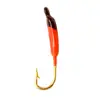 Luya 4-Cores Anzol com Cabeça de Chumbo Fino Anzol para Pesca de Raízes 0,4g Micro Anzol Colorido para Pesca no Gelo Isca Macia para Peixe Anzol Luya
