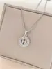 Collar Transfronterizo Europeo y Americano Más Vendido Collar con Letra Inglesa Zirconia Diseño de Lujo Ligero de Nicho Accesorios Versátiles Que No Se Desvanecen