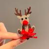 Horquilla para el pelo de Navidad para niños, gorro navideño para bebés, accesorios para el pelo para niñas, horquilla de muñeco de nieve y alce.