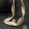 Cadena de Cintura de Hojas Metálicas Transfronteriza con Perlas Plateadas y Cadena, Accesorio de Alta Gama para Mujer para Vestidos, Decoración Versátil, Estilo Retro Europeo y Americano
