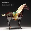 Caballo Tang Sancai Caballo Clásico Caballo de Cerámica Adornos de Caballo Seis Artesanías de Caballo Decoración de Sala de Estar Hogar Adornos Vintage