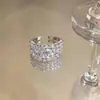 Anillos de Cuentas Multicapa con un Toque Exclusivo de Gama Alta, Anillos Sencillos y de Moda Abiertos para el Dedo Índice, Accesorios de Mano Versátiles y Elegantes, Nuevos Productos al por Mayor