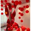 Habitación de Boda Internet Celebrado Cascada Tira de Color Corrugado Linterna Cadena Colgante Sala de Estar Dormitorio Colgante Decorativo Linterna Roja Boda Festiva