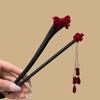Horquilla para el pelo con forma de disco de sándalo y flor de rosa original de estilo vintage, estilo antiguo, Hanfu, Cheongsam, albóndigas diarias, nuevos accesorios para el cabello de estilo chino.