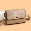 Bolso cruzado para mujer, novedad de 2025, de piel suave, elegante, moderno, pequeño, cuadrado, combinable con todo, ideal para madres de mediana edad.