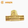 Conector de Cobre Tipo T de Tres Vías, Rosca Interna y Externa de 4 Puntos, Totalmente de Cobre, Conector de Cobre con Rosca Interna, Conector de Cobre con Rosca Externa, Accesorios de Tubería de Tres Vías de Diámetro Igual y Diámetro Desigual