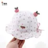 Chapéus de Bebê para Primavera e Outono, Estilo Fino para Meninas, Chapéus de Sol com Proteção Solar para Bebês e Crianças Pequenas, Chapéus Bucket Ajustáveis de Verão