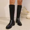 Botas Altas Gruesas de Suela Gruesa de Nuevo Estilo para Otoño e Invierno, Comercio Exterior Transfronterizo, Tallas Grandes para Mujer - Disponibles para Compra en Grupo y Dropshipping en Amazon Temu