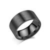 Europa e Estados Unidos cross-border nicho 10mm liso titânio aço anel moda masculina dominando personalidade amantes anel anel atacado
