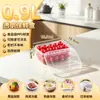 Contenedores de almacenamiento de alimentos de grado comercial, rectangulares, engrosados, herméticos, para almacenamiento en refrigerador, plástico transparente, aptos para congelación y almacenamiento de muestras