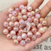 Contas Redondas Coloridas Banhadas a Eletroplate Sereia Contas Soltas Acessórios para Sapatos e Roupas Contas para Joias DIY