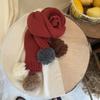 Bufanda Infantil para Niñas Otoño e Invierno Cálida de Punto para el Cuello Color Sólido Bebé de Pocos Meses Bufanda Gruesa para el Cuello a Prueba de Frío