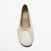 Sapatos Femininos de Couro de Cordeiro Estilo Francês Baixo Bico Redondo Salto Grosso Laço Para Ir ao Trabalho Sapatilhas Mary Janes Sapatos Femininos