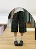 Shorts de Trabajo de Mezclilla Camuflaje Retro Americano para Mujer, Nuevo Estilo de Verano, Cintura Alta, Corte Holgado, Adelgazante, Caída Suave, Versátil, Pantalones Cortos