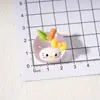 Manzana Brillante Gato Pegamento de Crema DIY Pinzas para el Cabello de Niños Gomas para el Cabello Materiales Hechos a Mano Ropa Sombrero Parche Accesorios