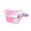 Feihong Bolsa de Peito Arco-Íris Transfronteiriça para Crianças Grande Capacidade Bolsa de Armazenamento Estampada de Alto Valor Bolsa de Cintura Portátil para Exterior em Forma de Coração
