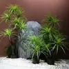 Planta Verde Artificial de Luxo Leve Madeira do Milênio Decoração de Sala de Estar Planta em Vaso Flor Artificial Biônica Árvore Sangue de Dragão Ornamentos de Chão para Interior