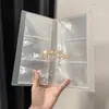 Libro de almacenamiento de joyas, bolsa de almacenamiento, anillo, aretes, collar, accesorios, bolsa de embalaje sellada transparente de PVC a prueba de polvo y antioxidación