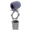 Anillo Antivuelco para Micrófono de KTV Hexagonal Especial Anillo Protector Universal Funda de Cola Inferior Anillo Antivibración de Cuatro Esquinas Anillo Antideslizante para Micrófono