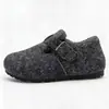 Zapatos de Invierno Birkenstock Retro para Mujer Forro Grueso de Felpa Suela Plana Antideslizante Uso Diario Talla Grande Suministro de Zapatos de Algodón de Comercio Exterior