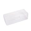 Caja vacía de plástico transparente al por mayor de fábrica rectangular caja de embalaje de accesorios de ferretería PP caja de almacenamiento de papelería de piezas de repuesto