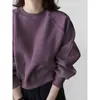 Moletom Raglan Retro 2025 com Gola Redonda para Mulheres Primavera e Outono Pequeno Moda Casual Versátil Top Pulôver Curto