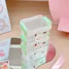 Caja de Almacenamiento de Cinta para Manualidades de Tres Capas Caja de Joyería Estilo Ins Portátil Estudiante Femenina Transparente Mini Caja de Almacenamiento de Escritorio