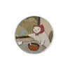 Broche estilo cartoon japonês da Chapeuzinho Vermelho com gato e pássaro, distintivo criativo personalizado, pequeno alfinete para decorar casacos e mochilas