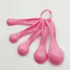 Herramientas de Repostería Cuchara Medidora de Plástico Báscula Doméstica de Cocina Cuchara para Sal Cuchara para Leche en Polvo Café Medición de Pasteles Juego de 5 Piezas