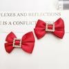Nuevo Estilo Coreano Diamante Cuadrado Vintage Tela Lazo Francés Accesorios DIY Accesorios para el Cabello Bolso Accesorios para Prendas de Vestir