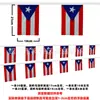 Bandeira de corda de Porto Rico com 30 painéis, Corda de bandeira de Porto Rico, Bandeira para pendurar, Não. Bandeira de 8 cordas, bandeira de Porto Rico