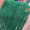 Cuentas Mimi Esmeralda de 4MM cuentas pequeñas Cuentas de Jade Malayo talladas en ángulo de corte Cuentas