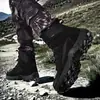 Botas de Combate para Hombre Talla Grande, Todo Clima para Senderismo al Aire Libre, Aventura, Rescate, Botas del Desierto, Entrenamiento, Camping, Montañismo, Botas para Hombre, Negro