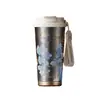 Termo de Titanio Puro Vanow para Café, Modelo Nuevo para Mujeres con Alto Valor Estético, Vaso con Popote para Agua, Regalo del Día del Maestro para Maestros