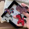 Horquilla de Pelo con Forma de Lingote de Diamantes Completos Estilo Coreano para Año Nuevo, Pinza Lateral de Pelo de Gama Alta, Pequeña Pinza de Diamantes Coloridos de Moda Personalizada