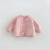 Chaqueta acolchada de algodón para niñas con diseño de conejo, un abrigo de invierno lindo y grueso para bebés, una prenda exterior de color liso con lunares para niños, zdw6502
