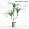 Planta Verde Artificial de Lujo Ligero Flor Artificial Madera Milenaria Maceta de Interior Árbol de Sangre de Dragón Adornos Decorativos para Sala de Estar Suelo