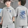 Polos de Manga Corta para Niños y Niñas, Nuevo Estilo de Verano, Camisetas Elegantes de Algodón Puro para Niños Medianos y Grandes, Tops de Bebé con Cuello y Manga Corta