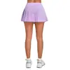 Falda atlética transpirable de cintura alta transfronteriza, que cubre la cadera y estiliza, adecuada para fitness al aire libre, tenis y yoga, previene la exposición, estilo 8181