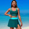 Secagem Rápida Novo 2026 Biquíni Fonte Termal Feminino Praia Esportes Saia Transfronteiriço Duas Peças Roupa de Banho Huludao Roupa de Banho Atacado