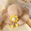 Sombrero de Sol Nuevo para Niños Sombrero de Paja de Verano para Niñas Set de Bolso Sombrero de Sol Protector Solar Verano Princesa Bebé Sombrero de Playa