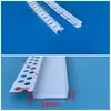 Tiras de PVC Flexíveis Curvas de Lado Único em Branco, Moldáveis Livremente, Tiras Divisórias em Forma de U com Fresta de Sombra