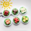 Simulação de comida e jogo de legumes hot pot rolos de carne presunto salsicha criativa interesse infantil DIY resina acessórios vendas diretas da fábrica